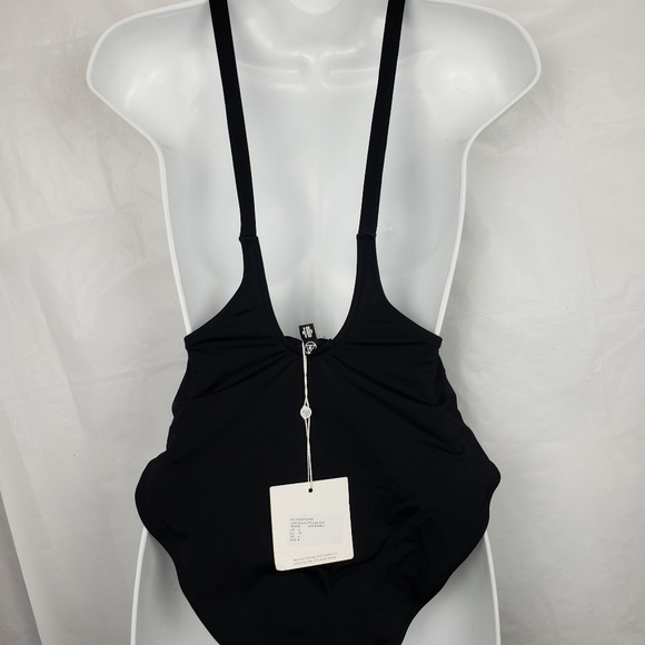 Women's Missguided Low Front Swimsuit black size 4 - Picture 5 of 8